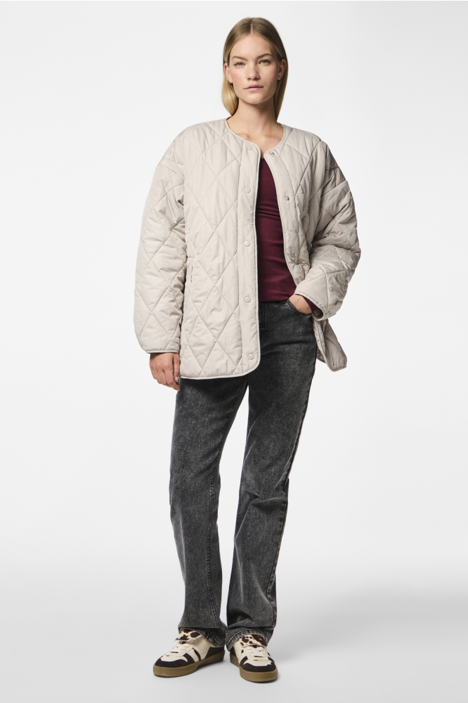 PCSTELLA QUILTED JACKET NOOS BC 17146371 SILVER GRAY